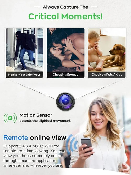 🔥LAST DAY SALE 63%OFF🔥📷 Mini Full HD 4K Security Camera