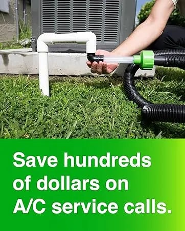 AC Drain Line Cleaner Adapter – Quickly Unclog HVAC Condensate Lines with Clear-View Design